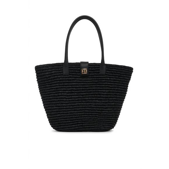 ANINE BING Handbags - NEW ANINE BING women's lou monogram tote in black